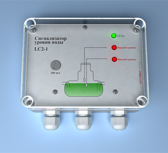 Сигнализаторы уровня жидкости LC2-1 (вода, реагенты) с двумя датчиками LS-2